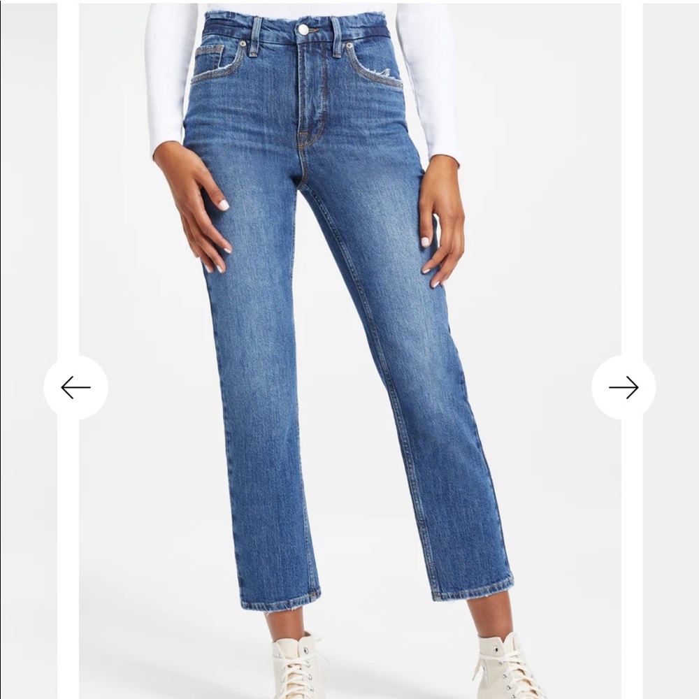 Good American 90’s straight jeans